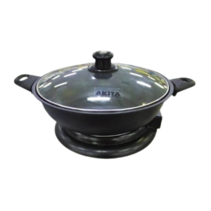 Akita XH-34 Electric Frypan, Non-stick, Glass Lid, 1500W